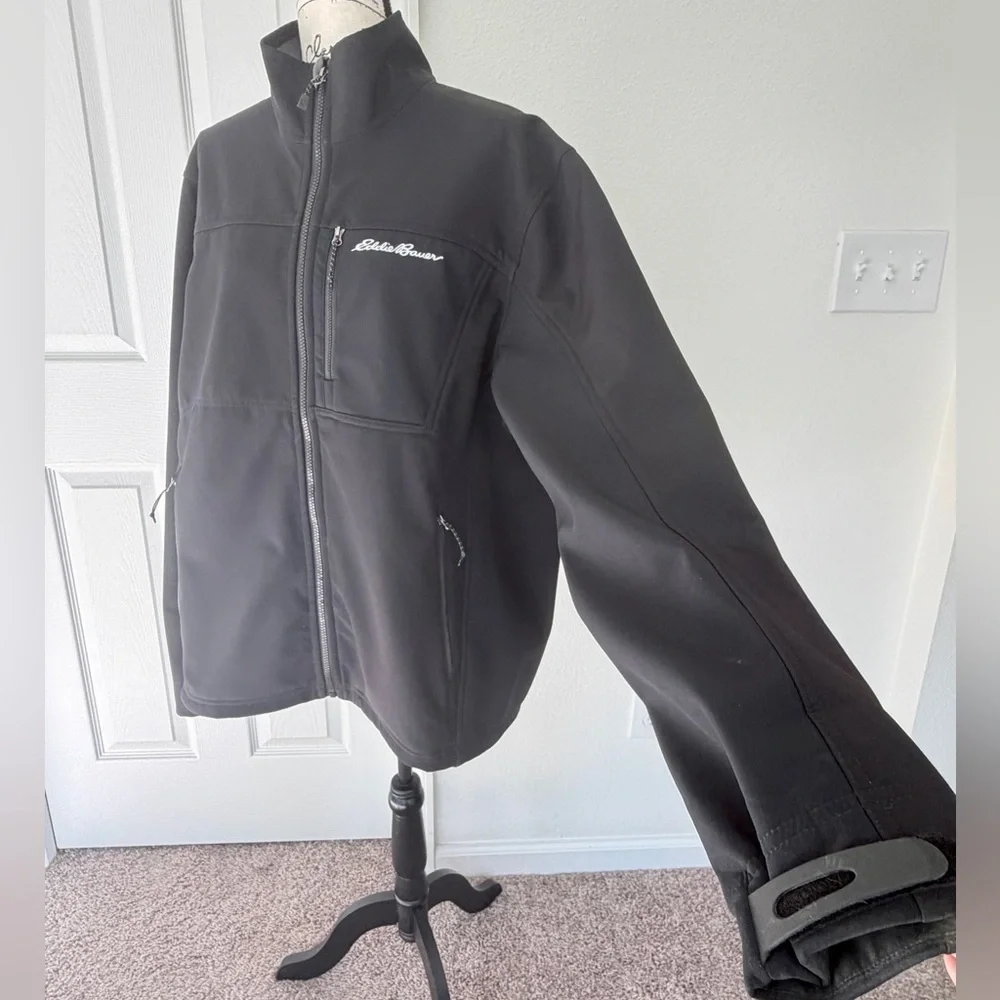 Eddie Bauer Jacket Windfoil Thermal Performance  Sz Xl Dark Academia Cabin Core - Picture 2 of 14